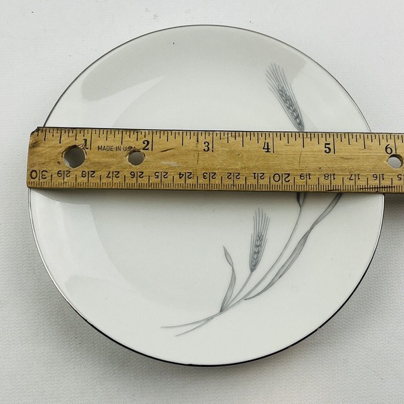 Johann Haviland Silver Wheat Bread & Butter Plate Silver Rim 5.75" - Picture 4 of 4